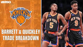 Barrett amp Quickley Traded to Toronto Raptors for Anunoby Achiuwa amp Flynn  New York Knicks [upl. by Egbert]