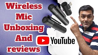 wireless mic unboxing and review  ap tecniques [upl. by Erbua]