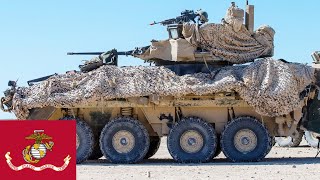 Powerful LAV25s USMC Light Armored Reconnaissance Battalion during an exercise [upl. by Girard]