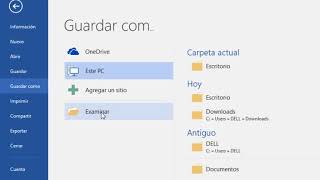 Como guardar un Documento en Word 2016 [upl. by Nylemaj]