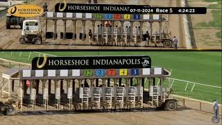 North America Horse Racing Replays on 11 July 2024  Horseshoe Indianapolis Saratoga Charles Town [upl. by Ymia27]