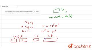 How many nonaxial dorbitals are involved in hybridisation of CrO2Cl2 [upl. by Niar]