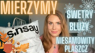 ❤️MIERZYMY SINSAY cudowny płaszcz ❤️ [upl. by Eednim]