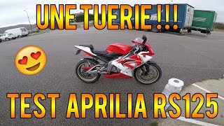 TEST APRILIA RS125 2T  UNE TUERIE [upl. by Nwahsram887]