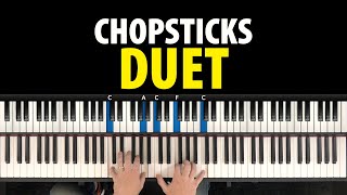 How To Play Chopsticks PIANO DUET [upl. by Drewett]