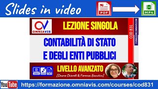 Slides in video PDFMP4 Contabilità di Stato e enti pubblici  Chiarelli  Bianchini Cod831 [upl. by Satsoc]