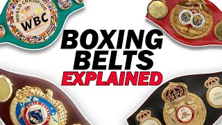 Boxing Belts Explained [upl. by Arakat]