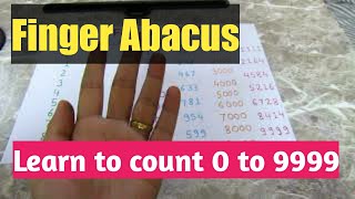 Finger Abacus 20  Learn To Count 0 to 9999 With Finger Abacus [upl. by Liamaj63]