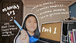 Part 1 EVERYTHING you need to know before starting matriculation  Academics Cocurriculum [upl. by Benco777]