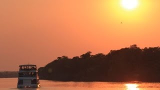 The Waterfront Lodge  Zambezi River Sunset Cruise [upl. by Bale976]