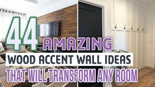 44 Amazing Wood Accent Wall Ideas That Will Transform Any Room [upl. by Aremus791]