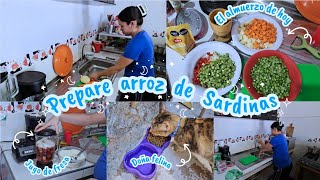 🍲 PREPARANDO ARROZ DE SARDINAS  COMPRE ALGUNAS COSAS  MIS DÍAS COMO MAMÁ Y AMA DE CASA [upl. by Finegan864]