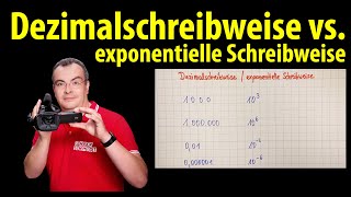 Dezimalschreibweise vs Exponentialdarstellung exponentielle Schreibweise  Lehrerschmidt [upl. by Anaili]