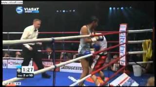 Cecilia Brækhus knockouts Eva Halasi [upl. by Nezam]