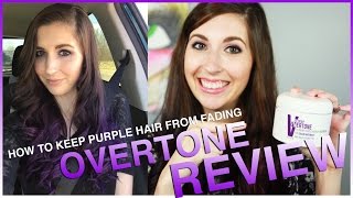 How to Keep Purple Hair from Fading  Overtone Purple Review  Overtone Conditioner [upl. by Fruin]