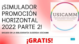 SIMULADOR PROMOCIÓN HORIZONTAL 20222023 PARTE 2 [upl. by Baler]