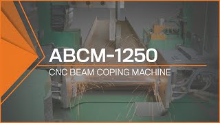 ABCM1250 CNC Beam Coping Machine Triple Torch Oxyfuel Coper [upl. by Ladd740]