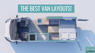 BEST VAN LAYOUTS how to design your van conversion  VAN LIFE BUILD [upl. by Zigmund]