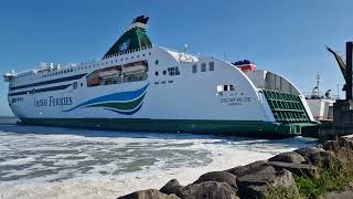 MV Oscar Wilde docking in Rosslare Europort [upl. by Abshier425]