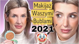 WASZE BUBLE 2021 w Akcji Wyglądam jak Clown w Nowy Rok🤡 Banana Beauty to Horror [upl. by Annoynek962]