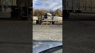 My grandma videos CSX L022 in Stuyvesant returning to Selkirk [upl. by Atilef]