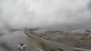 Storseisundet Bridge  Atlantic Ocean Road Norway  BMW R1200GSA LC [upl. by Oirelav]