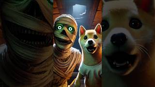 The cute puppy vs mummy😨💀 puppy horror cartoon [upl. by Yenmor112]