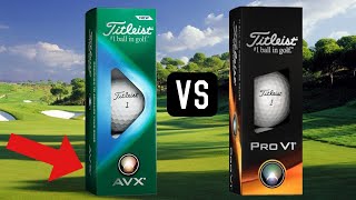 Titleist AVX vs PRO V1 [upl. by Ehudd]