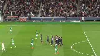 PSG  ASSE 31082014  50 L1 69  Réaction du stade après le 1er but de Ibrahimovic [upl. by Goodson]