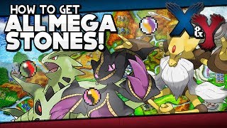 Pokémon X and Y  All Mega Stone Locations Guide [upl. by Zebe]