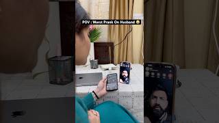 Worst Prank On Husband 😂 rajatswati prank rajatbornstar comedy funny prankonhusband ytshorts [upl. by Edla]