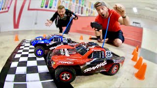 EPIC RC CAR RACE In A Skatepark [upl. by Ahsaeym51]