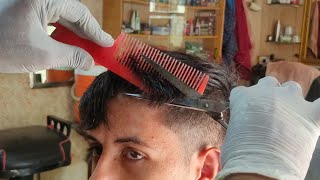 ASMR BARBER live perming hair look ❤️ [upl. by Keldah]