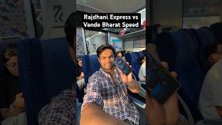 RAJDHANI EXPRESS vs VANDE BHARAT running at FULL SPEED 150KmsHr 😳😳 indiarailways speed [upl. by Joey]