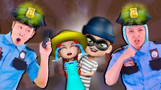 PoliceGirl and Policeman Song 👮‍♂️🚓🚨  More Lights Baby Songs [upl. by Stacee330]