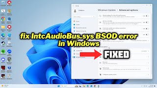 FIXED IntcAudioBussys BSOD error in Windows [upl. by Mccullough896]