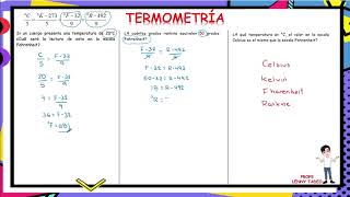 FÍSICA  TERMOMETRÍA [upl. by Hildagarde]