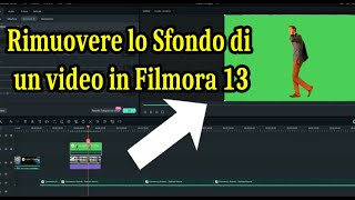 Sostituire lo sfondo col Chroma Key Green Screen in Filmora 13 Tutorial [upl. by Brock]