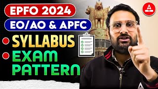 UPSC EPFO New Vacancy 2024  UPSC EPFO APFC amp EO AO Syllabus amp Pattern Preparations Strategy [upl. by Nnylram]