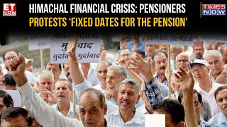 Himachal Pradesh Crisis HRTC Pensioners Protests Demand Fixed Pension Dates For 8500 Affected [upl. by Huston]