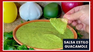 SALSA ESTILO GUACAMOLE PERO SIN AGUACATE 🥑 🌶 [upl. by Adon638]