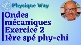 Ondes mécaniques  Exercice 2  1ère spé physiquechimie [upl. by Llenad924]