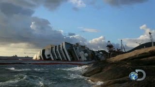 Ship Raising from Multiple Angles  Inside Raising The Concordia [upl. by Akeenat]