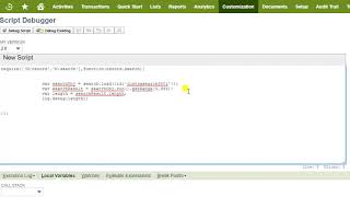 Netsuite debugger  SuiteScript 20 Debugging using netsuite debugger suitescript netsuite [upl. by Swee]