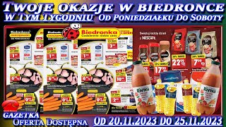 Biedronka Nowa Gazetka Promocyjna Od poniedziałku 20112023 W Tym Tygodniu Twoje Okazje w Biedronce [upl. by Neala]