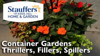 Create the Perfect Container Garden with Thrillers Fillers and Spillers [upl. by Cirilla]