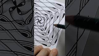 Drawing Zentangle – ECHOISM zentangle zentangleart doodle drawing howtodraw mandala sketch [upl. by Nodnol351]