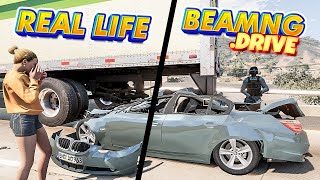 Accidents Based on Real Events on BeamNGDrive 4  Real Life  Flashbacks [upl. by Affay940]