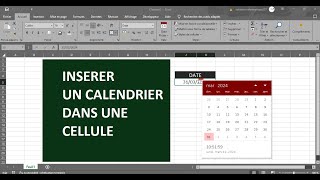 Insérer un calendrier dans une cellule [upl. by Krebs]