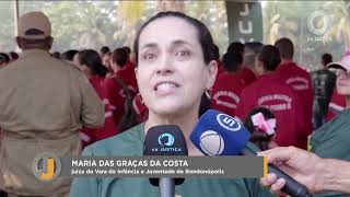 📺 JJ – Menores em conflito com a lei de MT participam de mutirão de limpeza do Ribeirão Arareau [upl. by Akimak]